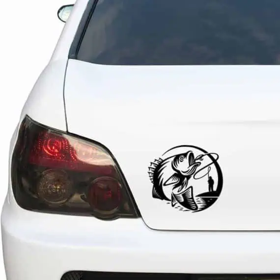 nalepka za avto ribič