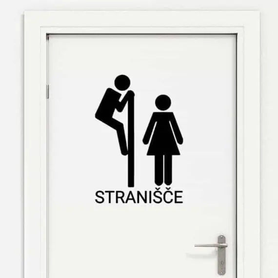 nalepka za stranišče
