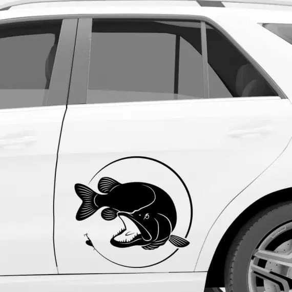 nalepka za vozilo ščuka