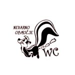 nalepka za wc pokrov nevarno območje