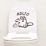 nalepke za wc pokrov muca
