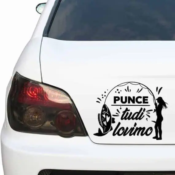 punce tudi lovimo nalepka