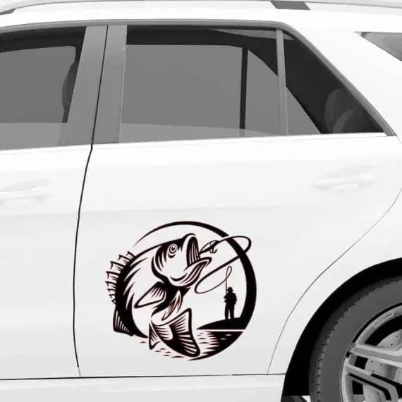 ribič nalepka