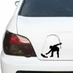 ribiška nalepka ribič ulovi ribo