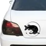 ščuka ribiška nalepka za avto