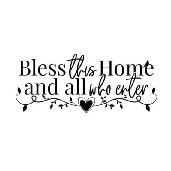 stenke nalepke bless home