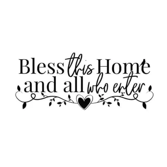 stenke nalepke bless home