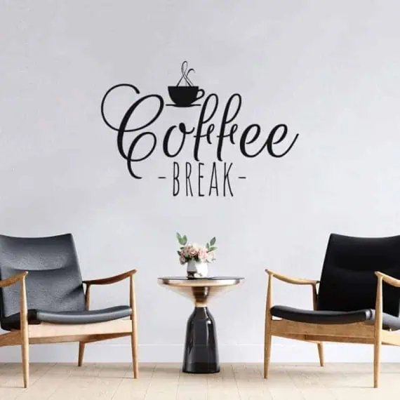 stenska nalepka coffee break
