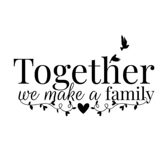 stenska nalepka family together