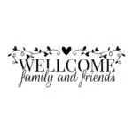 stenska nalepka welcome family