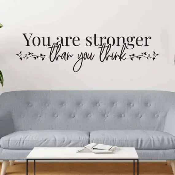 stenska nalepka you are stronger then you think