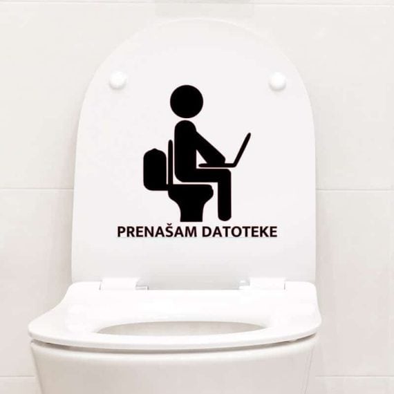 wc nalepka za pokrov prenašam datoteke