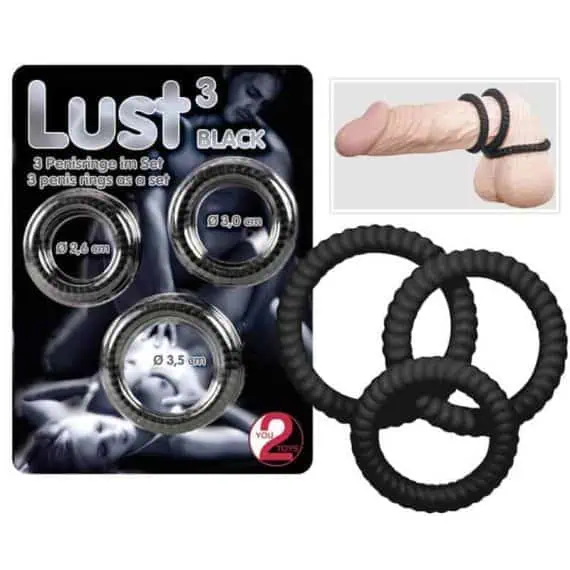 komplet obročkov za penis