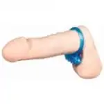 Obroček za penis Vibrirajoči modra barva