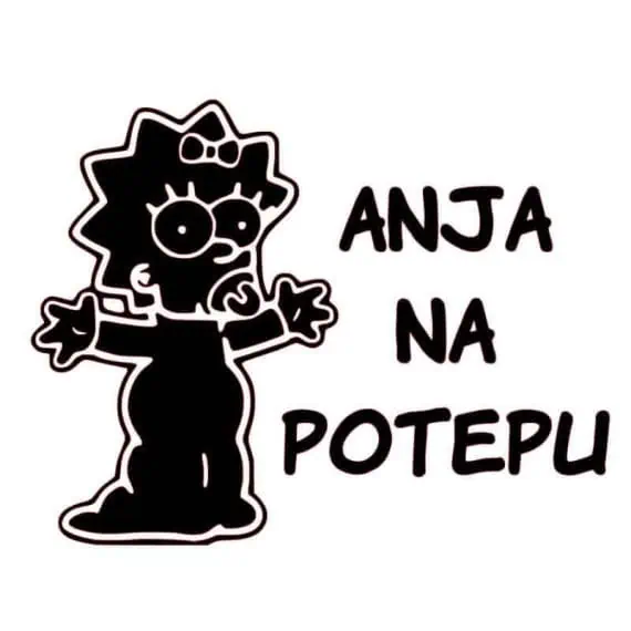 Personalizirana nalepka otrok v avtu