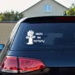 pikapolonica otrok v avtu nalepka