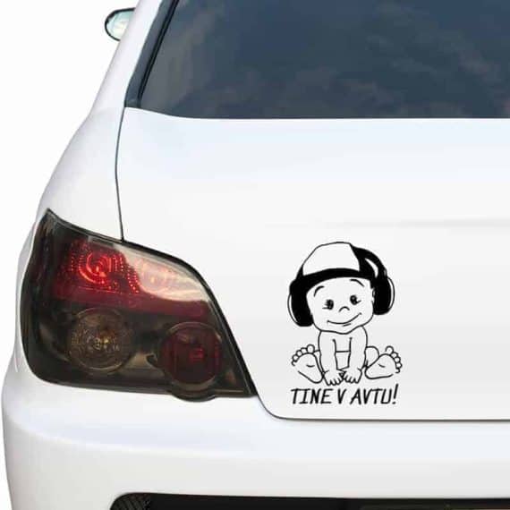 tine a avtu nalepka