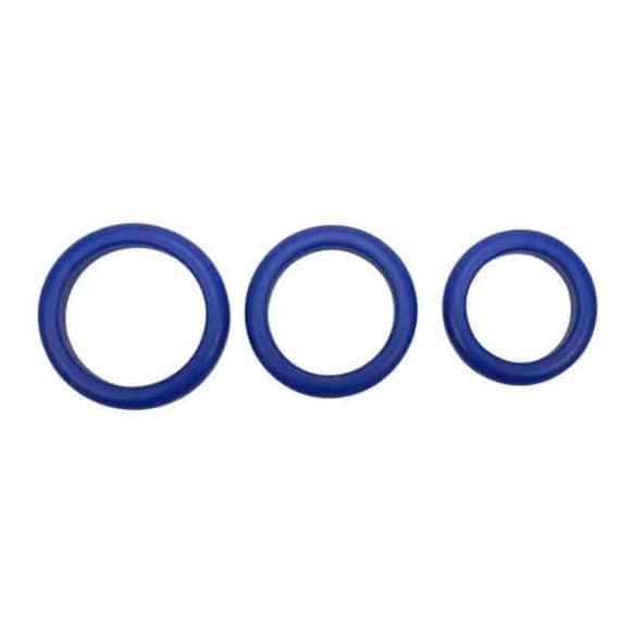 Erekcijski obročki modre barve set