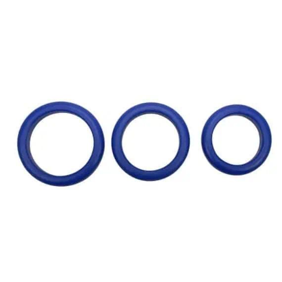 Erekcijski obročki modre barve set