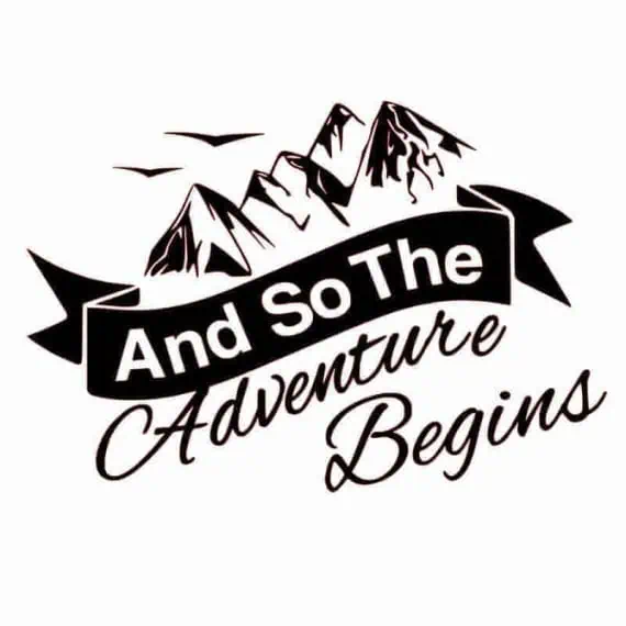 nalepka za avtodom adventure begins nalepka za avtodom adventure begins