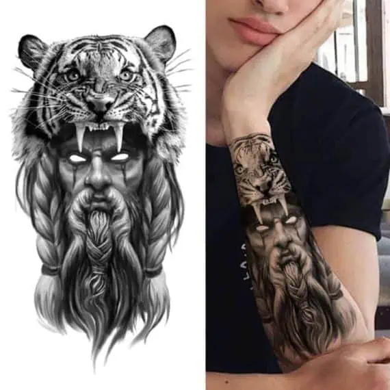 neustrašni bojevnik življenja začasni tattoo