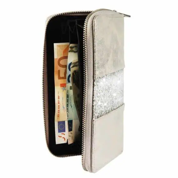 Bleščeča ženska denarnica velikost
