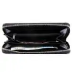 Minimalistična ženska denarnica Črna imitacija usnja