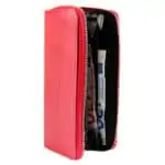 Minimalistična ženska denarnica Rdeča imitacija usnja