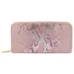 Moderna ženska denarnica Kačji vzorec Roza