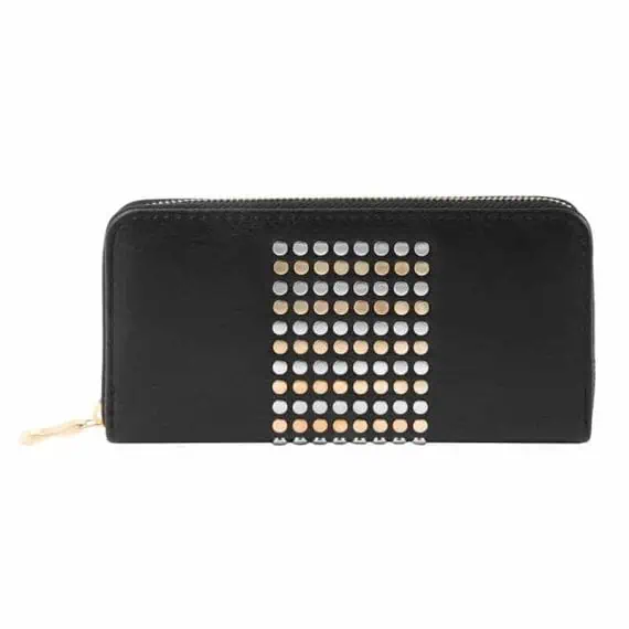Ženska denarnica s kovinskimi detajli