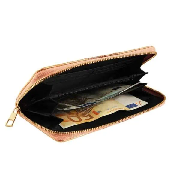 Ženska denarnica z bleščicami Zlata barva