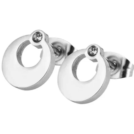 diamantni uhani minimalistični srebrne barve diamantni uhani minimalisticni srebrne barve