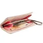 elegantna ženska denarnica notranjost