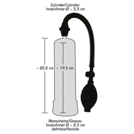 velikost pumpice penisa za moške