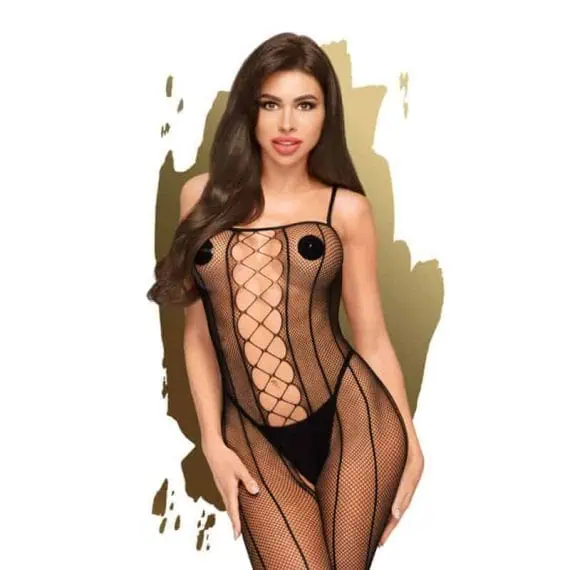 zapeljivo erotično perilo z mrežico in luknjo