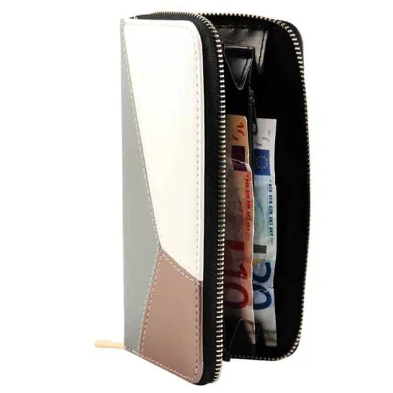 ženska denarnica srebrna barva