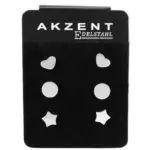 Akzent komplet uhanov iz nerjavečega jekla