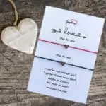 Zapestnica za pare črna in rdeča