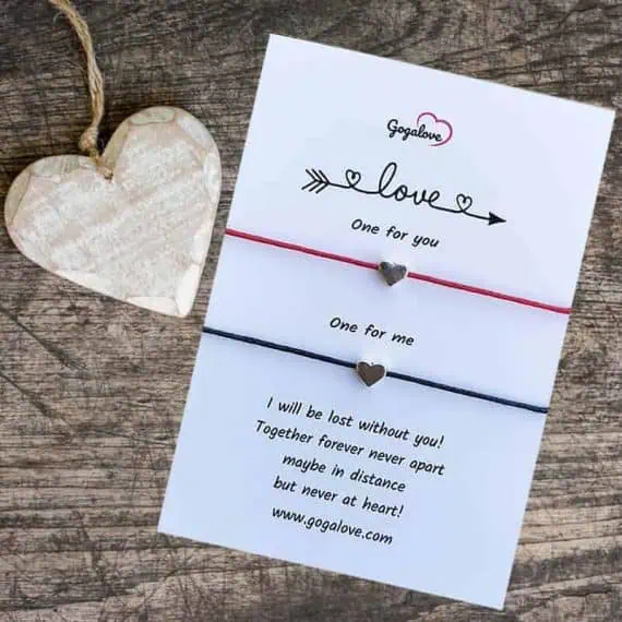 Zapestnica za pare črna in rdeča