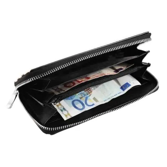 Ženska denarnica Črtasta imitacija usnja