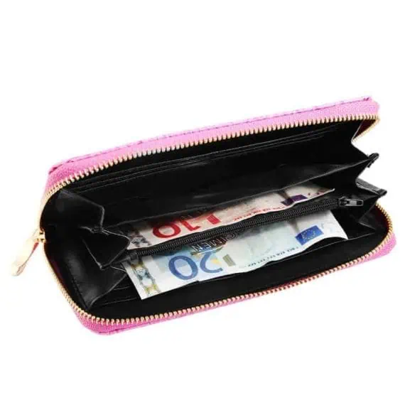 Ženska denarnica Krokodilski vzorec usnje