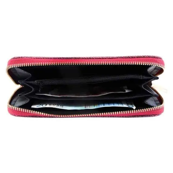 Ženska denarnica Platnena Rdeča barva