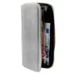 Ženska denarnica Platnena srebrna barva