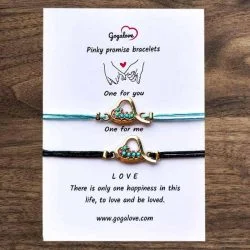 zapestnica prijateljstva srce z dodatki