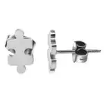 puzzle srebrni uhani