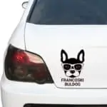 francoski buldog elegantna nalepka