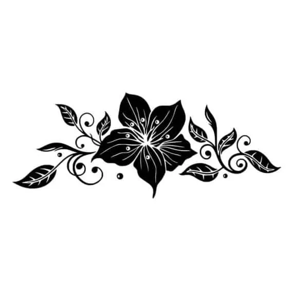 Nalepka za avto cvet