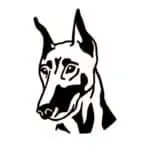 Nalepke za avto doberman