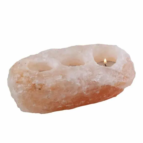 Svečnik iz himalajske soli TRIPLE