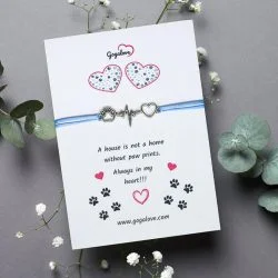 Zapestnica s srčkom in tačko